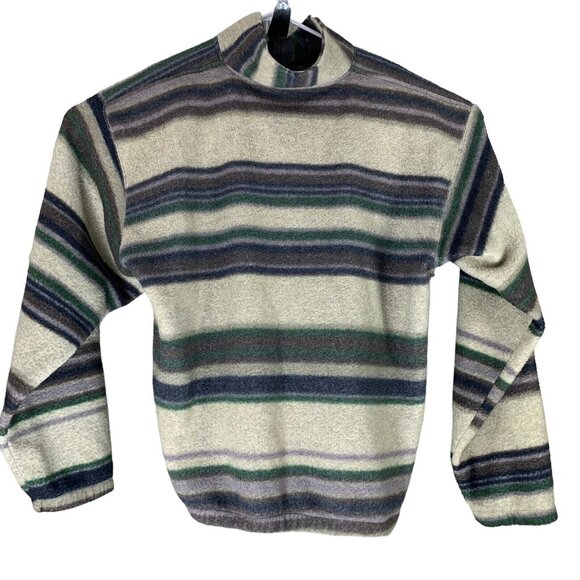 Vintage Size XL Fleece Sweatshirt 1/4 Zip Pullover Pure Water Mens Top - Picture 2 of 4